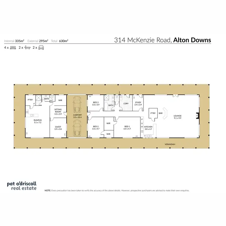 Floorplan of Homely rural property listing, 314 McKenzie Road, Alton Downs QLD 4702