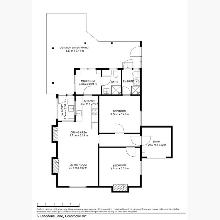 Floorplan of Homely house listing, 6 Langdons Lane, Cororooke VIC 3254
