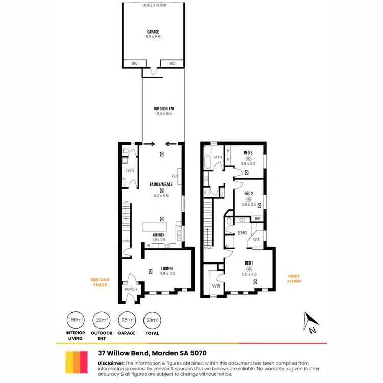 Floorplan of Homely house listing, 37 Willow Bend, Marden SA 5070