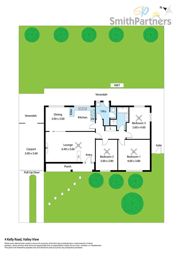 Floorplan of Homely house listing, 4 Kelly Road, Valley View SA 5093