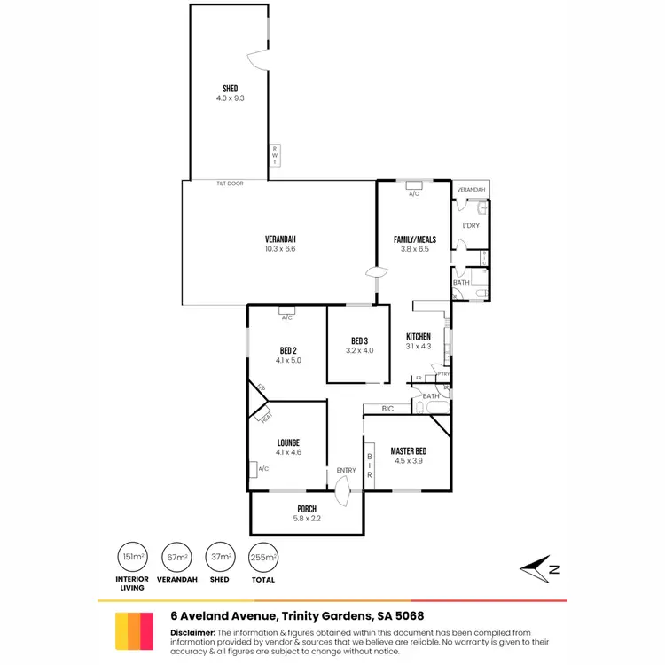Floorplan of Homely house listing, 6 Aveland Avenue, Trinity Gardens SA 5068