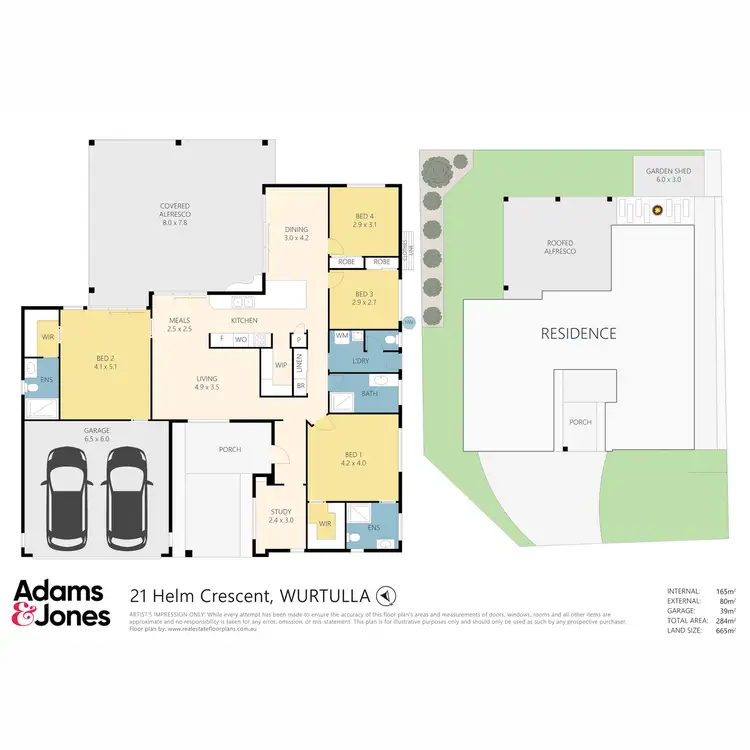 Floorplan of Homely house listing, 21 Helm Crescent, Wurtulla QLD 4575