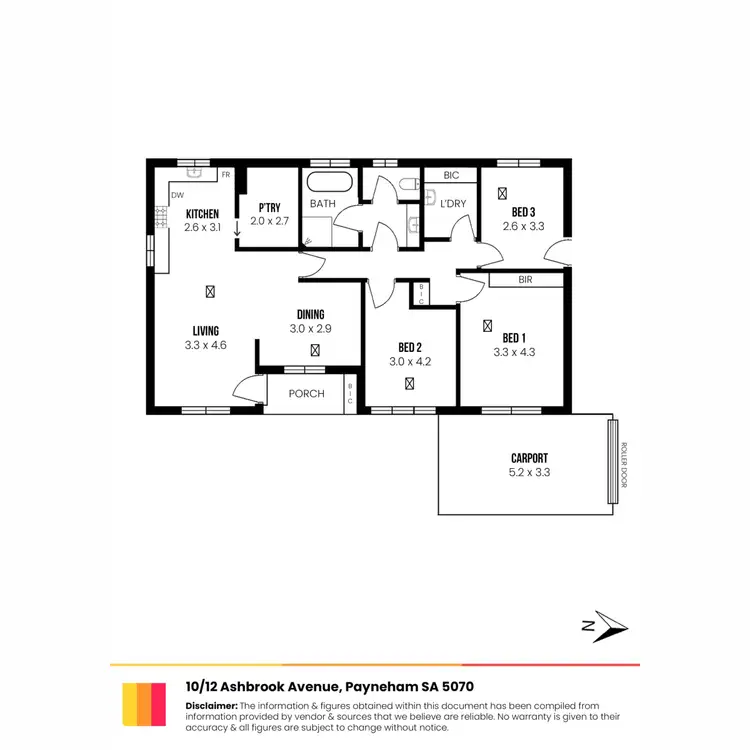 Floorplan of Homely unit listing, 10/12 Ashbrook Avenue, Payneham SA 5070