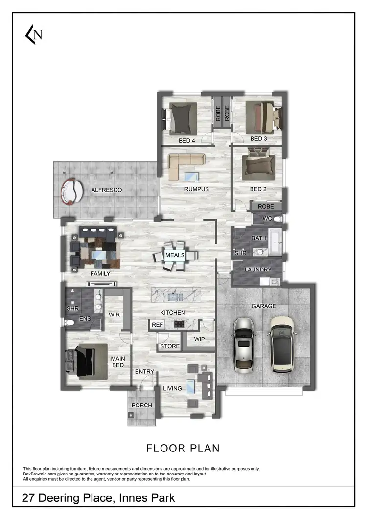 Floorplan of Homely house listing, 25 Deering Place, Innes Park QLD 4670