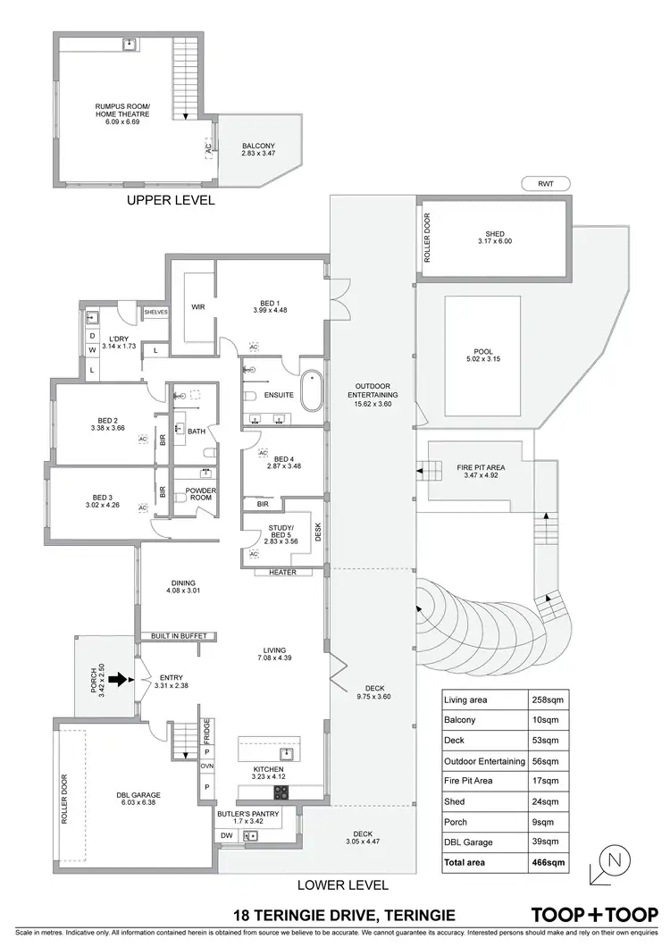 Floorplan of Homely house listing, 18 Teringie Drive, Teringie SA 5072