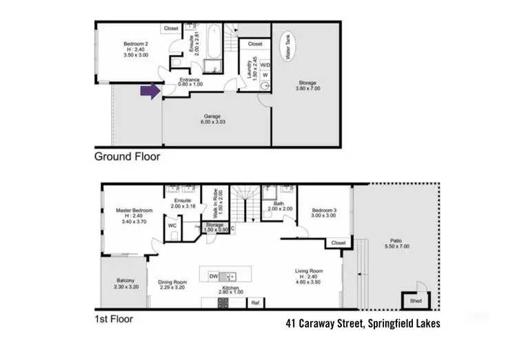 Floorplan of Homely house listing, 41 Caraway Street, Springfield Lakes QLD 4300