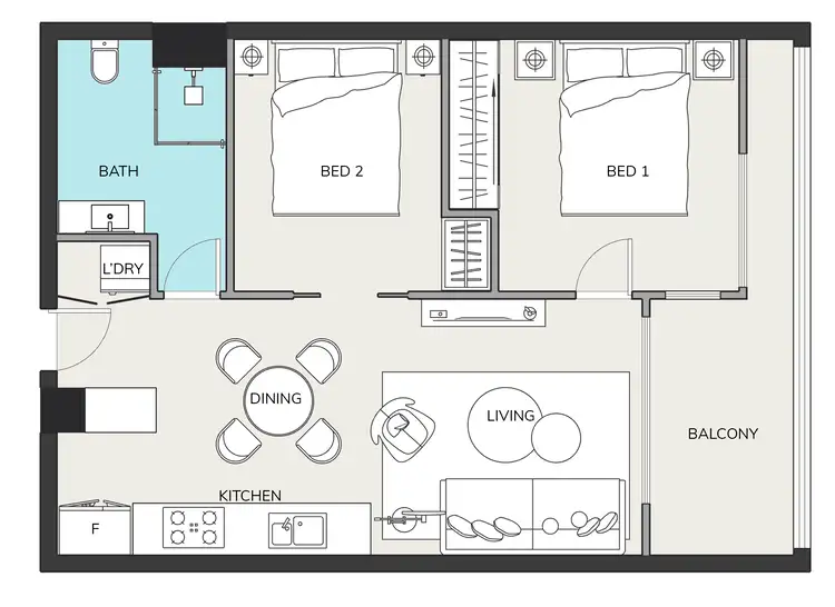 Floorplan of Homely apartment listing, 810/2 Gribble Street, Gungahlin ACT 2912