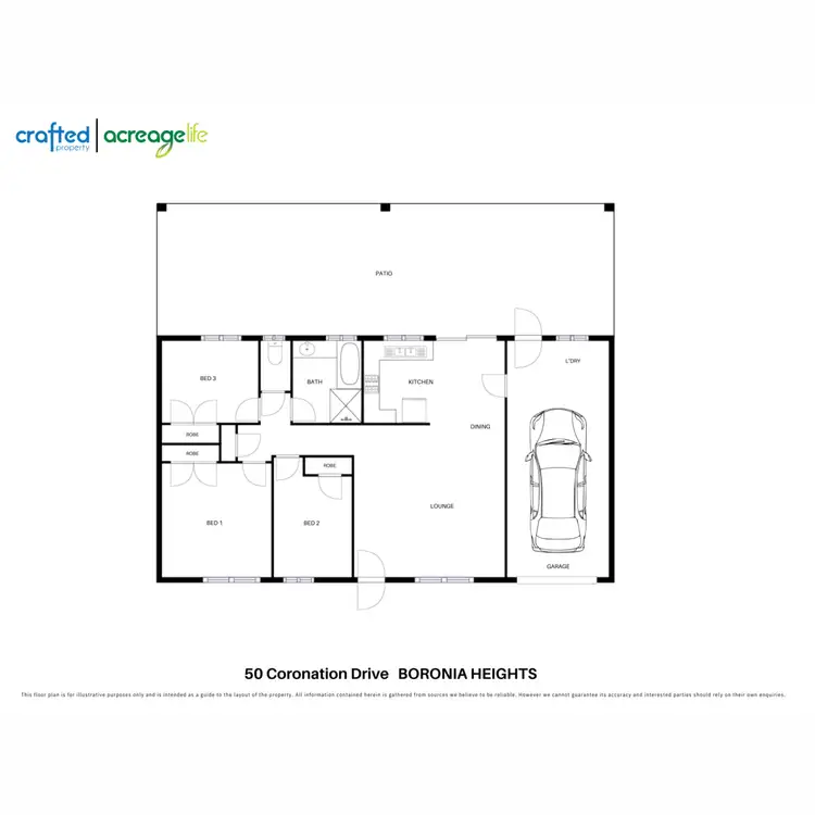 Floorplan of Homely house listing, 50 Coronation Road, Boronia Heights QLD 4124