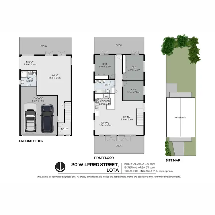 Floorplan of Homely house listing, 20 Wilfred Street, Lota QLD 4179