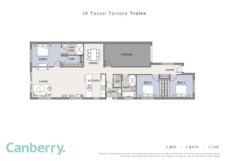 Floorplan of Homely house listing, 16 Tassel Terrace, Tralee NSW 2620