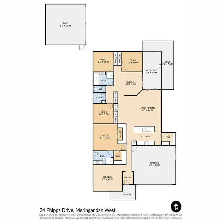 Floorplan of Homely house listing, 24 Phipps Drive, Meringandan West QLD 4352