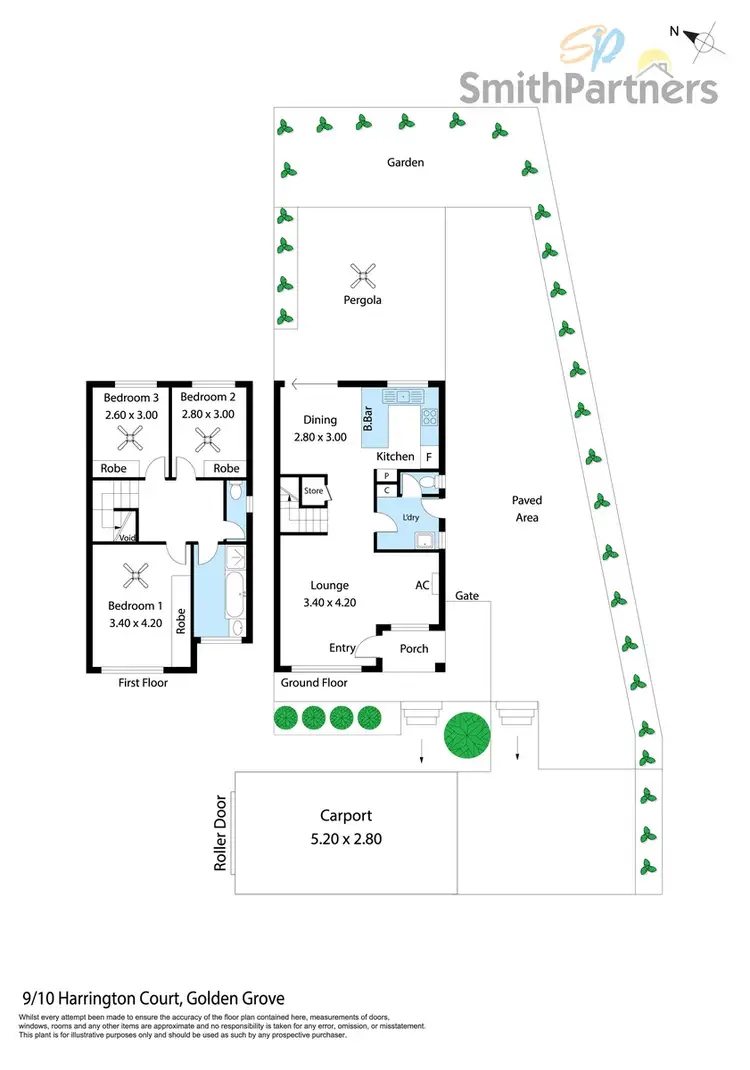 Floorplan of Homely house listing, 9/10-15 Harrington Court, Golden Grove SA 5125