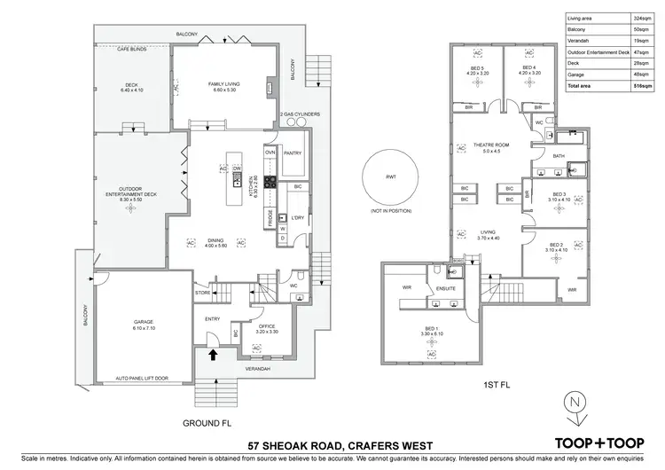 Floorplan of Homely house listing, 57 Sheoak Road, Crafers West SA 5152