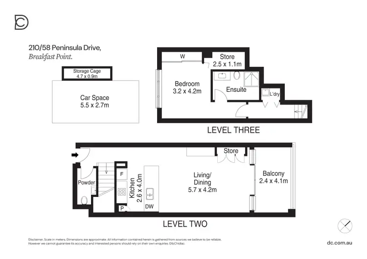 Floorplan of Homely apartment listing, 210/58 Peninsula Drive, Breakfast Point NSW 2137