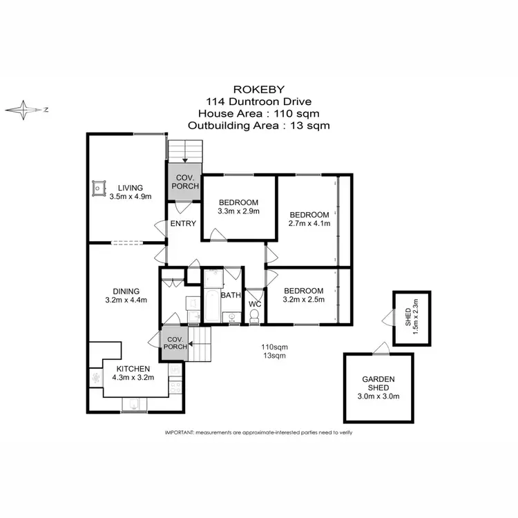 Floorplan of Homely house listing, 114 Duntroon Drive, Rokeby TAS 7019