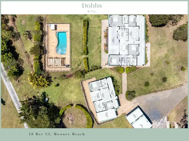 Floorplan of Homely house listing, 18 Bee Close, Moonee Beach NSW 2450