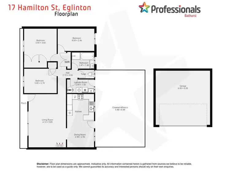 Floorplan of Homely house listing, 17 Hamilton Street, Eglinton NSW 2795