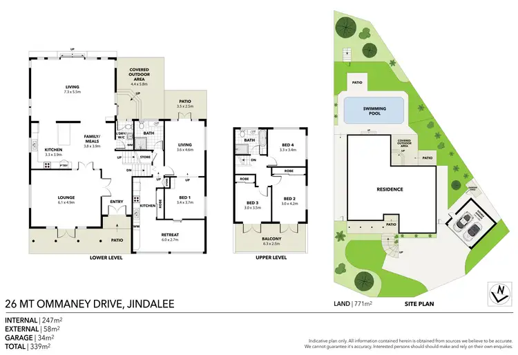 Floorplan of Homely house listing, 26 Mount Ommaney Drive, Jindalee QLD 4074
