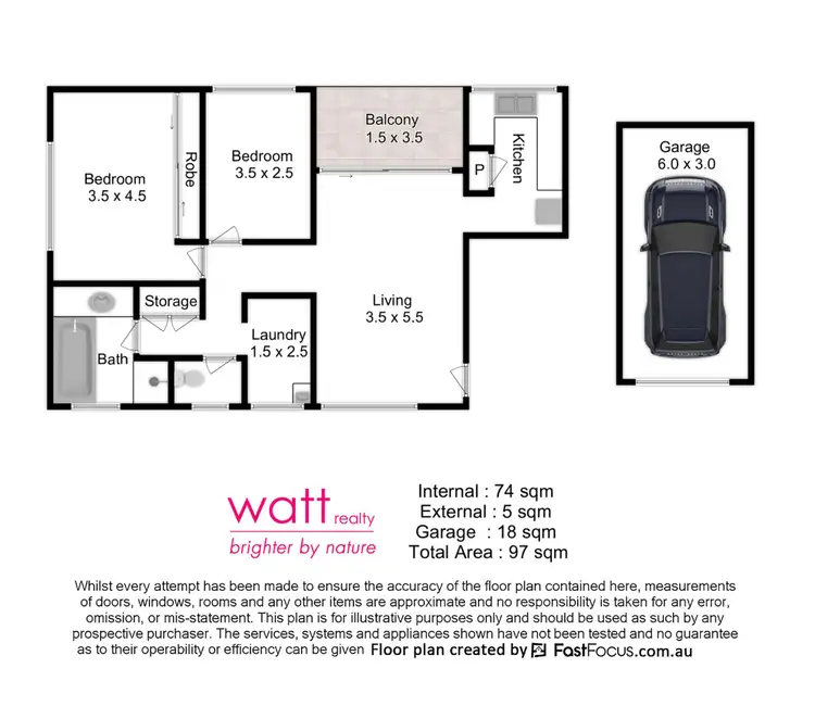 Floorplan of Homely unit listing, 2/28 Barlow Street, Clayfield QLD 4011