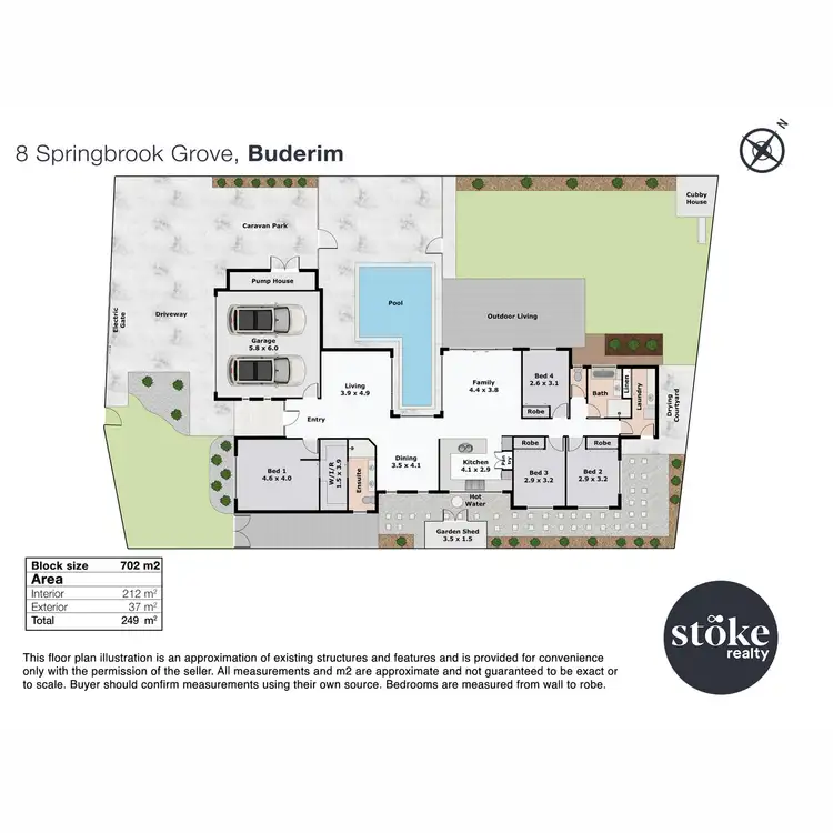 Floorplan of Homely house listing, 8 Springbrook Grove, Buderim QLD 4556