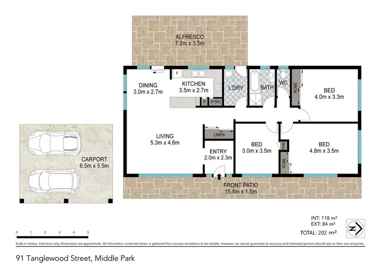 Floorplan of Homely house listing, 91 Tanglewood Street, Middle Park QLD 4074