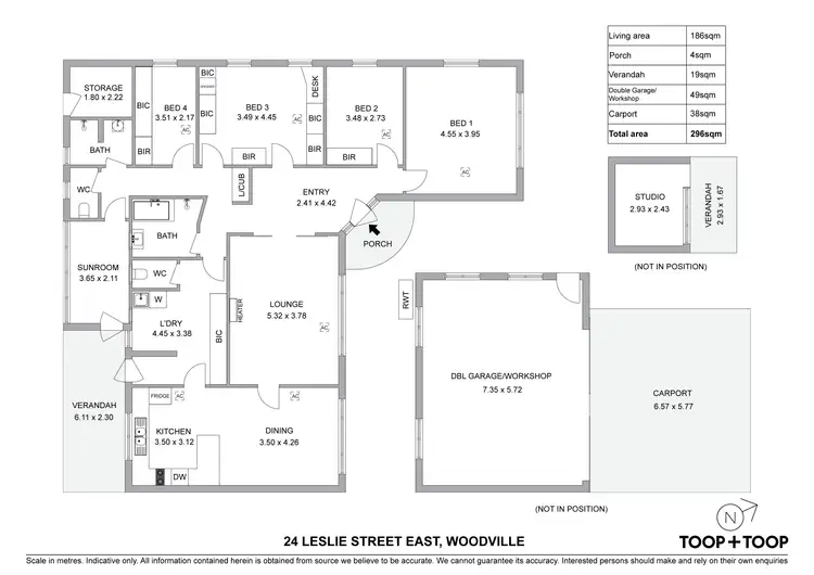 Floorplan of Homely house listing, 24 Leslie Street East, Woodville SA 5011