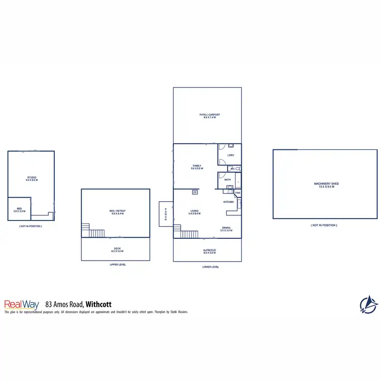 Floorplan of Homely house listing, 83 Amos Road, Withcott QLD 4352