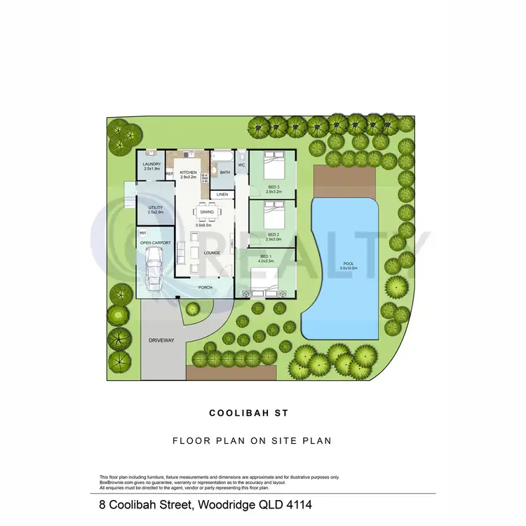 Floorplan of Homely house listing, 8 Coolibah Street, Woodridge QLD 4114
