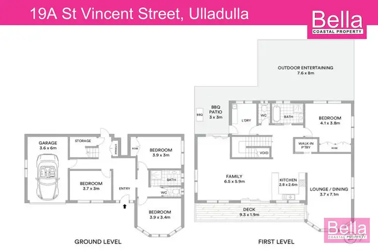 Floorplan of Homely house listing, 19A St Vincent Street, Ulladulla NSW 2539