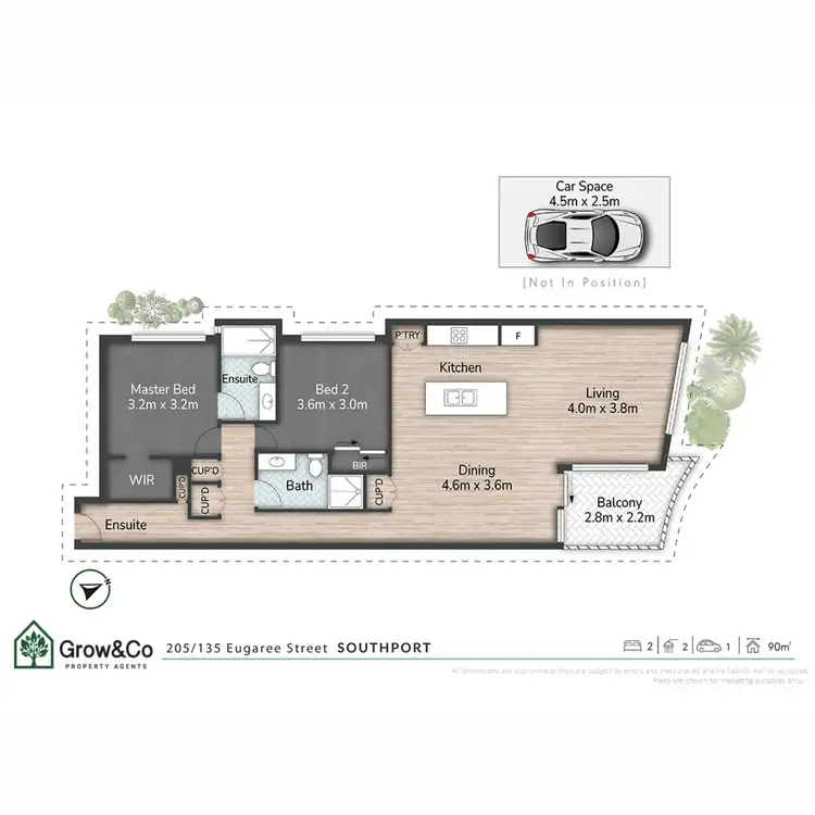 Floorplan of Homely unit listing, 205/135 Eugaree Street, Southport QLD 4215