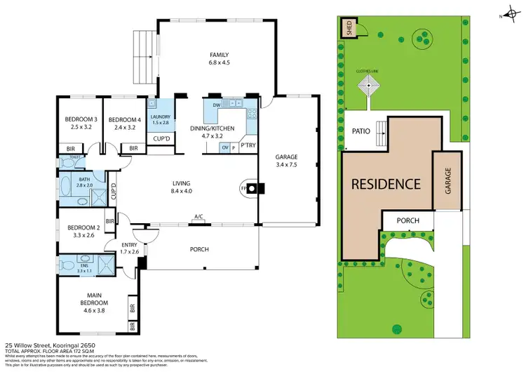 Floorplan of Homely house listing, 25 Willow Street, Kooringal NSW 2650