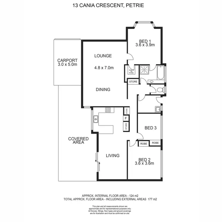 Floorplan of Homely house listing, 13 Cania Crescent, Petrie QLD 4502