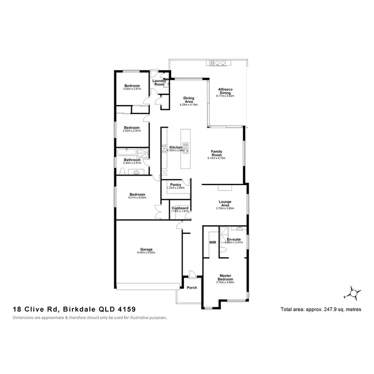 Floorplan of Homely house listing, 18 Clive Road, Birkdale QLD 4159