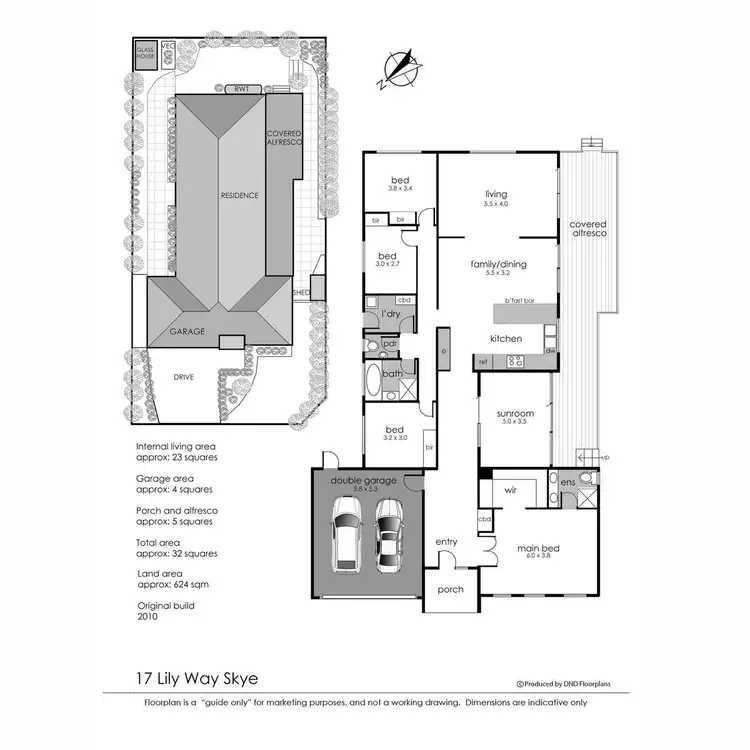 Floorplan of Homely house listing, 17 Lily Way, Skye VIC 3977