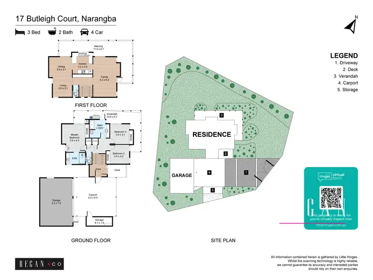 Floorplan of Homely house listing, 17 Butleigh Court, Narangba QLD 4504