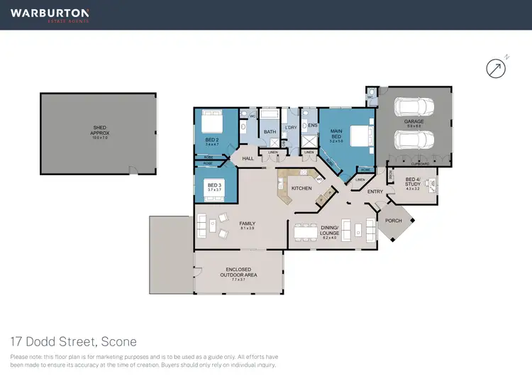 Floorplan of Homely house listing, 17 Dodd Street, Scone NSW 2337