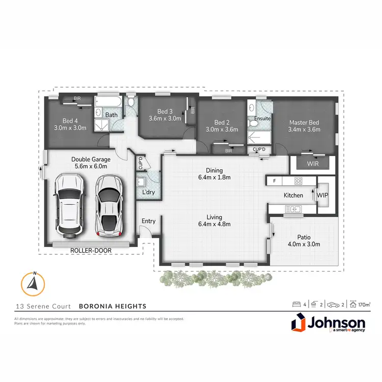 Floorplan of Homely house listing, 13 Serene Court, Boronia Heights QLD 4124