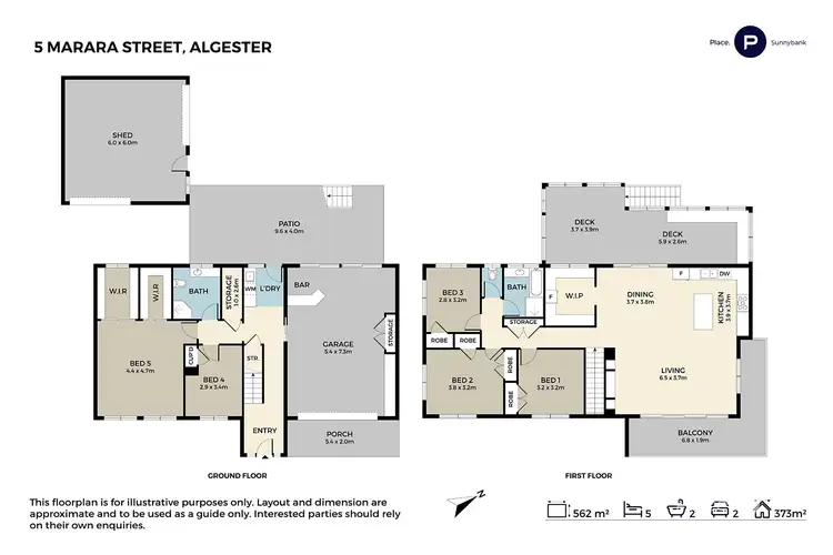Floorplan of Homely house listing, 5 Marara Street, Algester QLD 4115