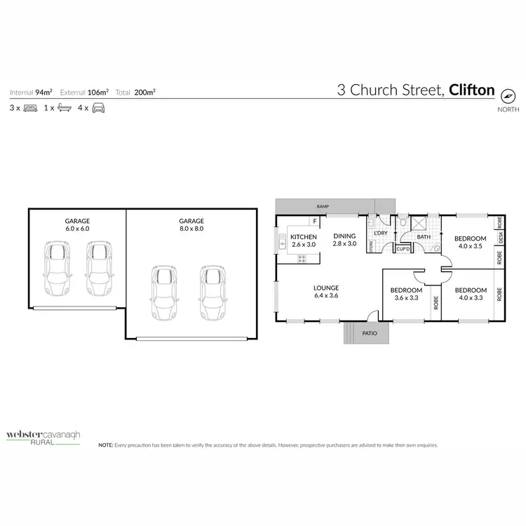 Floorplan of Homely house listing, 3 Church Street, Clifton QLD 4361