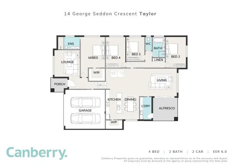 Floorplan of Homely house listing, 14 George Seddon Crescent, Taylor ACT 2913