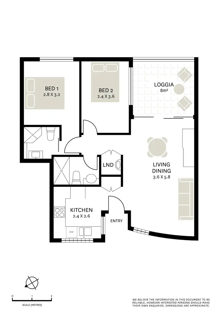 Floorplan of Homely apartment listing, 4/197 Victoria Street, Beaconsfield NSW 2015