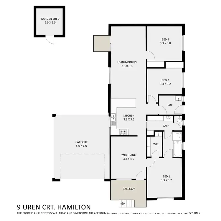 Floorplan of Homely house listing, 9 Uren Court, Hamilton VIC 3300