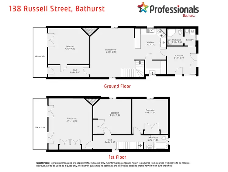 Floorplan of Homely house listing, 138 Russell Street, Bathurst NSW 2795