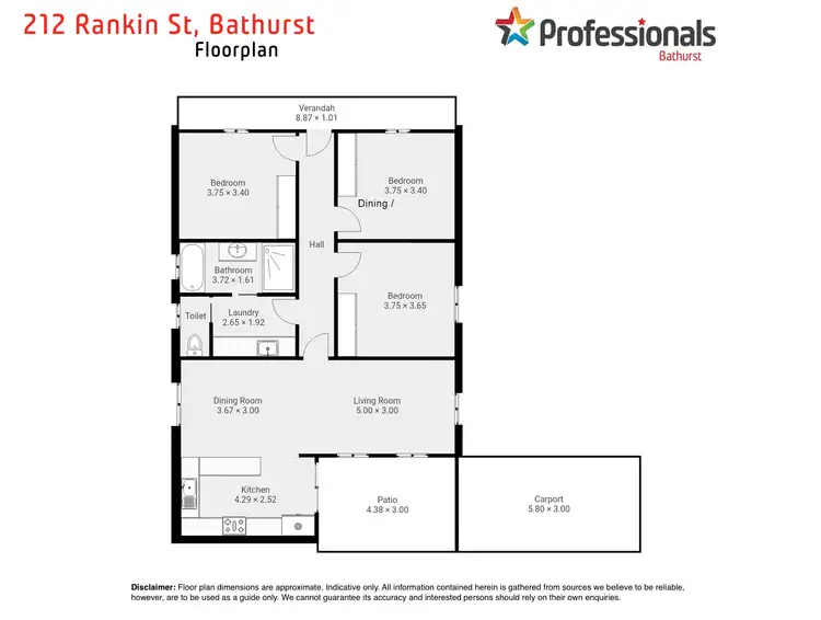 Floorplan of Homely house listing, 212 Rankin Street, Bathurst NSW 2795