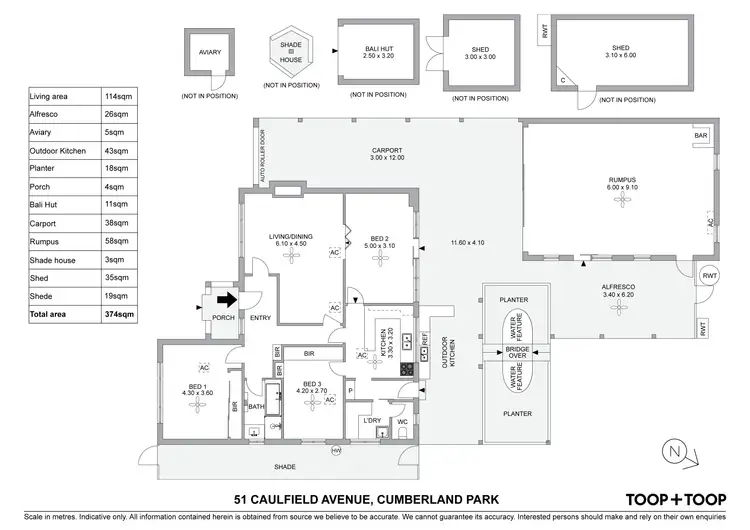 Floorplan of Homely house listing, 51 Caulfield Avenue, Cumberland Park SA 5041