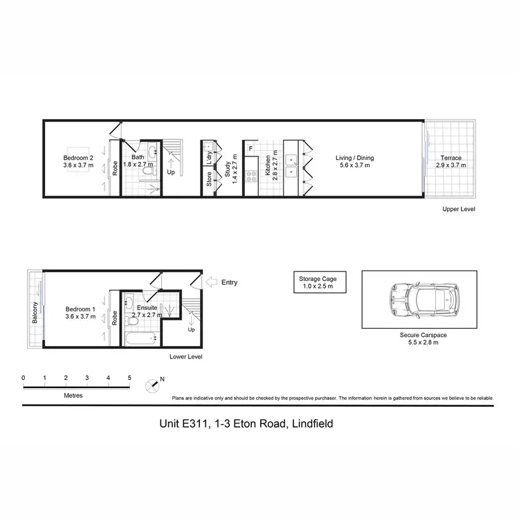 Floorplan of Homely apartment listing, 311/1-3 Eton Road, Lindfield NSW 2070
