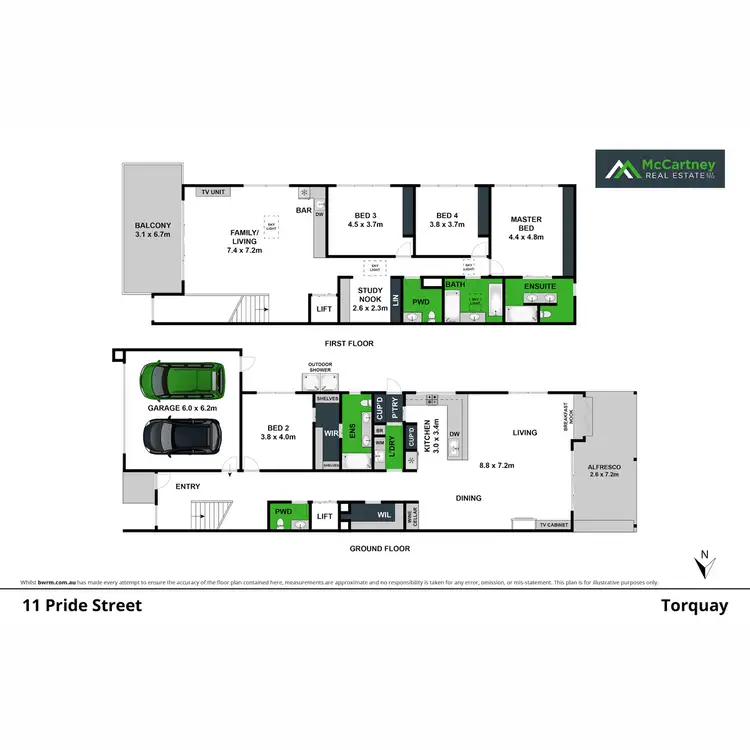 Floorplan of Homely house listing, 11 Pride Street, Torquay VIC 3228
