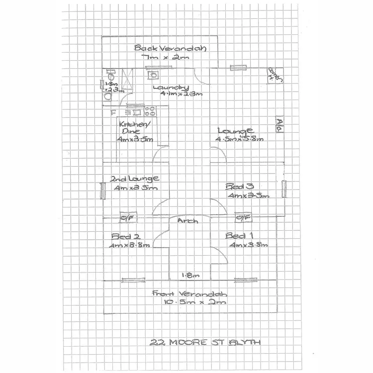 Floorplan of Homely house listing, 22 Moore Street, Blyth SA 5462
