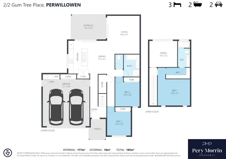 Floorplan of Homely house listing, 2/2 Gum Tree Place, Perwillowen QLD 4560