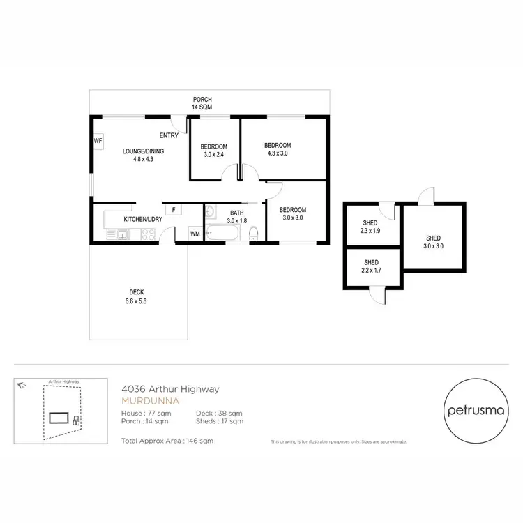 Floorplan of Homely house listing, 4036 Arthur Highway, Murdunna TAS 7178